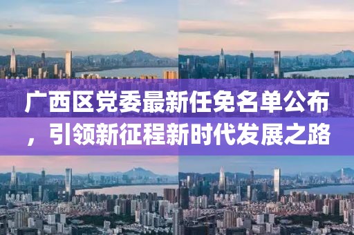 廣西區(qū)黨委最新任免名單公布，引領新征程新時代發(fā)展之路