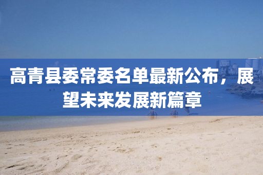 高青縣委常委名單最新公布，展望未來發(fā)展新篇章