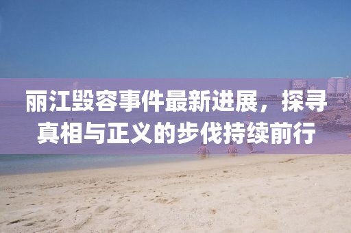 麗江毀容事件最新進(jìn)展，探尋真相與正義的步伐持續(xù)前行