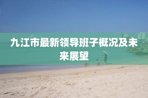 九江市最新領(lǐng)導(dǎo)班子概況及未來(lái)展望