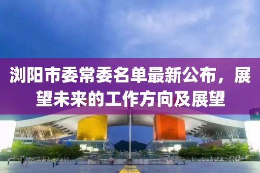 瀏陽市委常委名單最新公布，展望未來的工作方向及展望