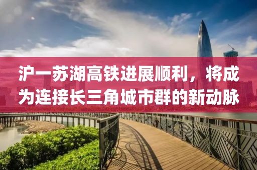 滬一蘇湖高鐵進(jìn)展順利，將成為連接長(zhǎng)三角城市群的新動(dòng)脈