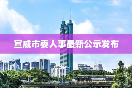 宣威市委人事最新公示發(fā)布