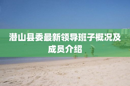 潛山縣委最新領(lǐng)導(dǎo)班子概況及成員介紹