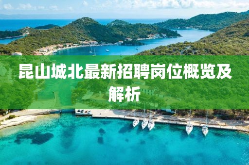 昆山城北最新招聘崗位概覽及解析