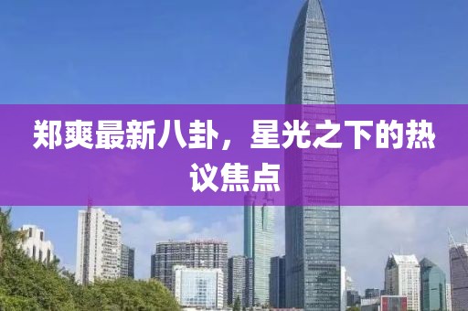 鄭爽最新八卦，星光之下的熱議焦點(diǎn)