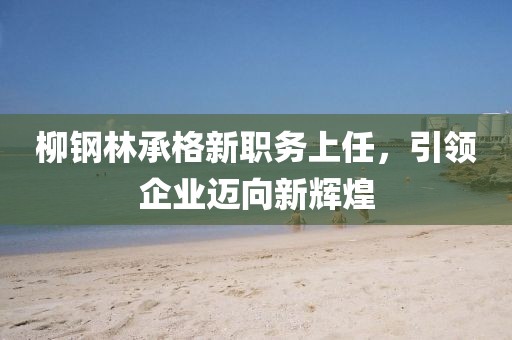 柳鋼林承格新職務(wù)上任，引領(lǐng)企業(yè)邁向新輝煌